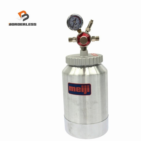 ☆未使用品保管品コメント必読☆meiji 明治機械製作所 塗料圧送タンク 2リットル 最高0.34MPa 塗装機125204