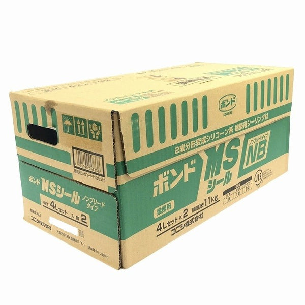 ☆未使用品☆KONISHI コニシ MSシール 4L×2缶 NB/ノンブリードタイプ 2成分形系変成シリコーン系 2液 シーリング材 コーキング材133344 - 3
