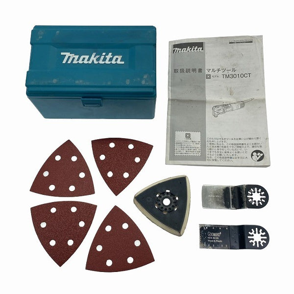 ☆中古品☆makita マキタ 100V マルチツール TM3010CT ケース付 コード式 カットソー マルチパワーツール 切削118574 - 10