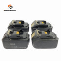 ☆中古品4個セット☆ makita マキタ 18V 6.0Ah 純正リチウムイオンバッテリー BL1860B LITHIUM-ION 雪/飛行機マーク133422 - 1