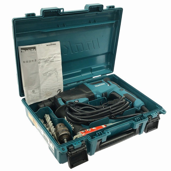 ☆比較的綺麗です☆makita マキタ 100V 26mm ハンマドリル HR2631F ケース付き 電動工具 穴あけ 破砕 ハンマードリル135615 - 2