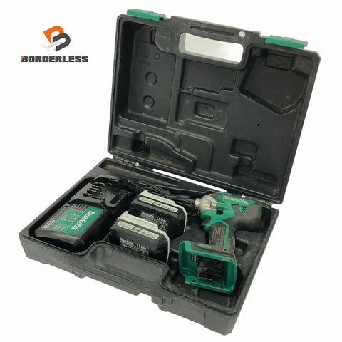 ☆中古品☆makita マキタ 14.4V 充電式インパクトドライバー MTD001DSX バッテリー2個(14.4V 1.5Ah) 充電器 ケース付136706