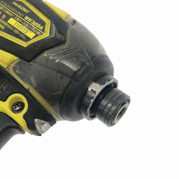 ☆中古品☆ HIKOKI ハイコーキ 36V 充電式インパクトドライバ WH36DA イエロー 本体+充電器+ケース 116851116851 - 8
