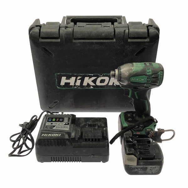 ☆中古品☆ HITACHI 日立工機 18V コードレスインパクトドライバー WH18DDL2 バッテリ2個(14.4V 6.0Ah)充電器+ケース 充電式122761 - 3