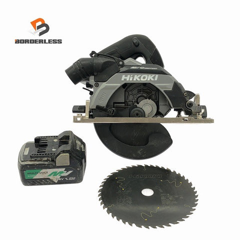 ☆中古品☆HiKOKI ハイコーキ 36V 165mm コードレス丸のこ C3606DB バッテリー1個(BSL36A18)付 充電式マルノコ 丸ノコ136935