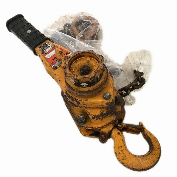 ☆中古品2点セット☆KITO キトー レバーブロック L5形 LB008 荷重0.8ton/800kg 揚程1.5m レバーホイスト ガッチャ133296 - 7