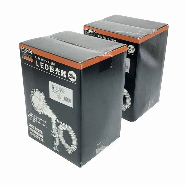 ☆未使用品2個セット☆TRUSCO トラスコ中山 20W LED投光器10m RTL-210EP ポッキンプラグ付 LED作業灯116812 - 4