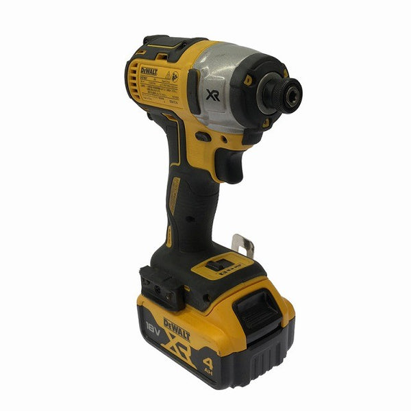 ☆中古品☆DEWALT デウォルト 18V コードレスインパクトドライバー DCF887M2 バッテリ2個(4.0Ah) 充電器 ケース付 充電式129034 - 5