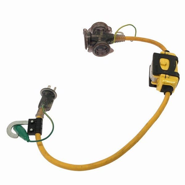 ☆送料無料 中古品☆HATAYA ハタヤ 屋外用 漏電遮断器付 BFX延長コード BFX-013K ブレーカー付き延長コード136624 - 5