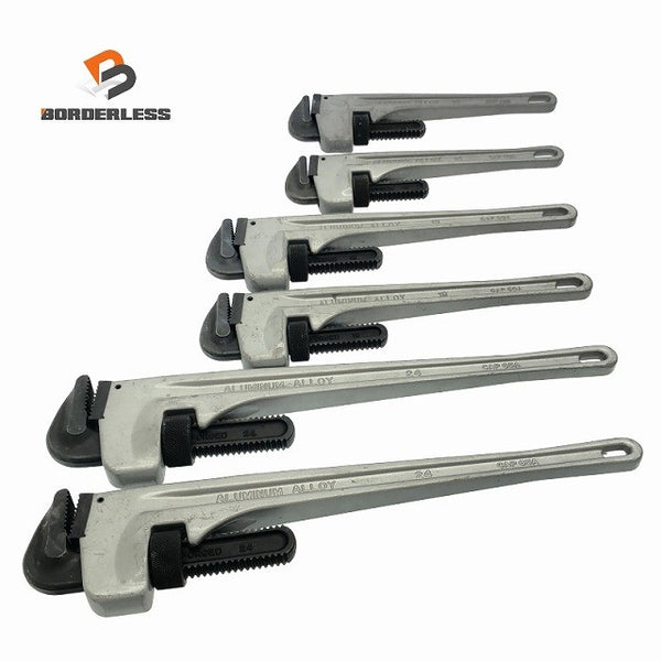 ☆比較的綺麗6本セット☆MCC 松坂鉄工所 アルミパイプレンチ PW-AL 350mm×2本 450mm×2 500mm×2 パイレン アルミ製116931 - 1