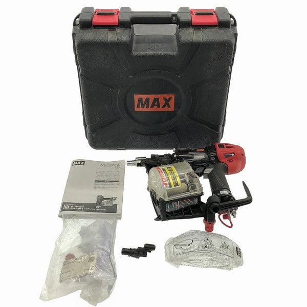☆中古品☆MAX マックス 65mm 高圧 コイルネイラ HN-65FW1 ケース付 型枠用モデル コンタクトップ エア釘打機 エア釘打ち機117296 - 3