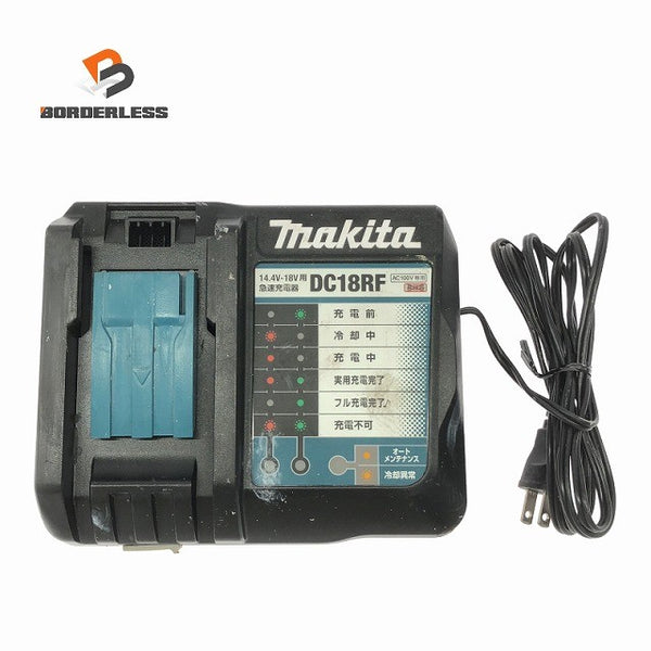 ☆中古品☆makita マキタ 14.4V/18V 純正 急速充電器 DC18RF リチウムイオンバッテリー用 リチウムイオン電池用137498 - 1
