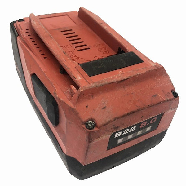☆中古品☆HILTI ヒルティ 21.6V 8.0Ah バッテリー2個 B 22/8.0 充電器 C4/36-350135915 - 3