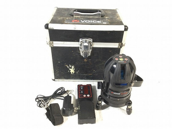 ☆中古品☆VOICE ヴォイス フルラインレーザー墨出し器 VLR-8X 受光器＋ケース付 レーザー墨出し機 光学測定器118024 - 3