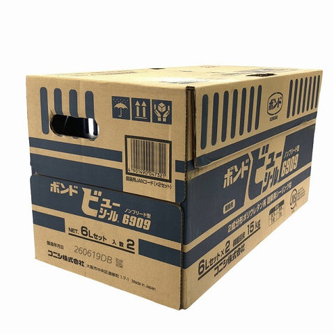 ☆未使用品 KONISHI コニシ ボンド ビューシール 6L缶 6909 NB/ノンブリード 2成分形ポリウレタン系 2液 シーリング材 コーキング材133342 - 0