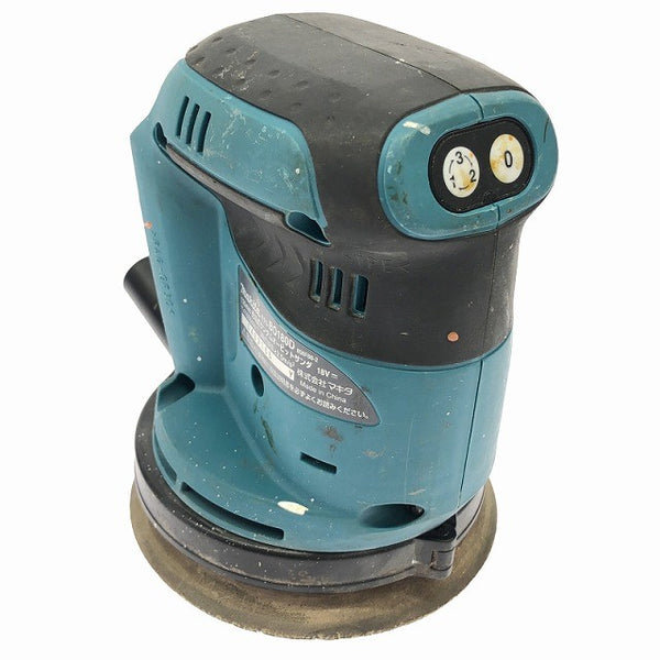 ☆中古品☆makita マキタ 18V 125mm 充電式ランダムオービットサンダー BO180D バッテリ1個(18V 6.0Ah) コードレス オービタル 電動工具135288 - 3