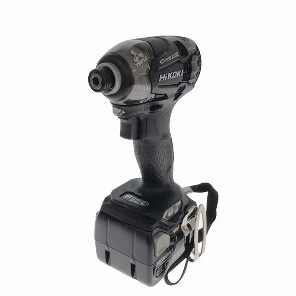 ☆未使用品☆HiKOKI ハイコーキ 14.4V コードレスインパクトドライバー WH14DDL2(2LYPK)(B) 黒 バッテリ2個(6.0Ah) 充電器 ケース付118109 - 4