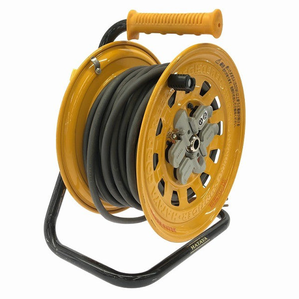 ☆比較的綺麗☆HATAYA ハタヤ 100V 20m サンタイガーリール BG-201KX 漏電遮断器付 屋内型 電工ドラム コードリール 延長コード138484 - 2