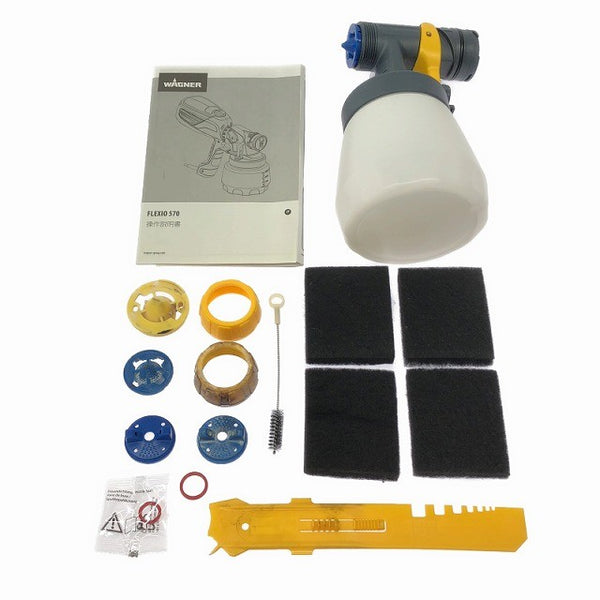 ☆中古品☆ WAGNER ワグナー 低圧電動スプレーガン FLEXIO570/フレキシオ570 HVLP 温風電動塗装機127285 - 10