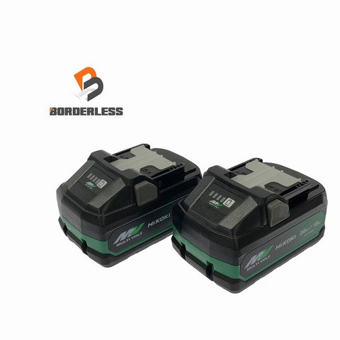 ☆未使用品2点セット☆HiKOKI ハイコーキ 36V 4.0Ah 純正 マルチボルトバッテリー BSL36B18X リチウムイオン蓄電池126503