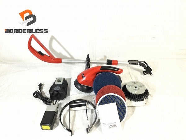 ☆美品☆大一産業 FPS 9.6V 小型コードレスポリッシャー ランチャープロ バッテリ2個(3.0Ah) 充電器 他付属品 充電式 清掃機器117404 - 1