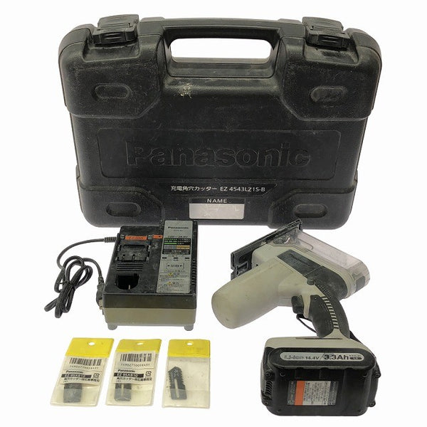 ☆中古品☆Panasonic パナソニック 14.4V 充電角穴カッター EZ4543 バッテリー1個(14.4V 3.3AH) 充電器 ボードカッター129877 - 3