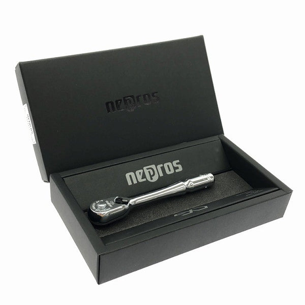 ☆未使用品☆nepros ネプロス 9.5sq.コンパクトラチェットハンドル NBRC390 90ギア 小型 ソケットハンドル ラチェットレンチ133785 - 2