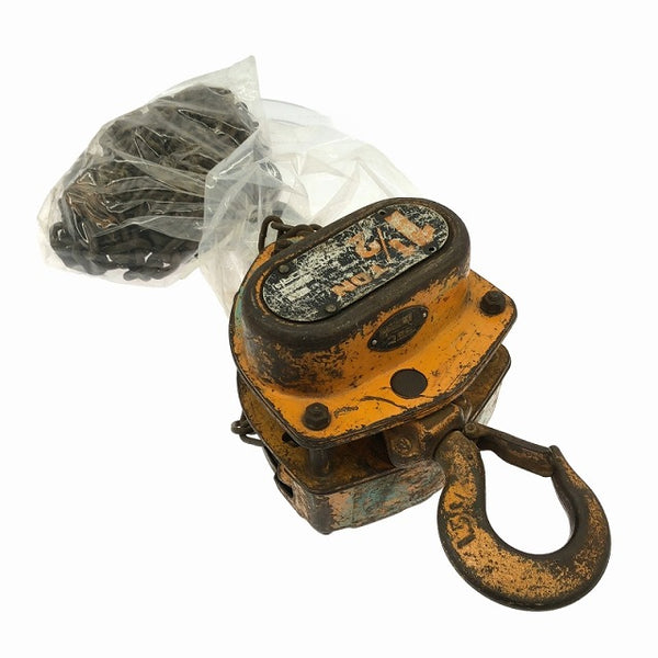 ☆中古品☆KITO キトー チェーンブロック 1 1/2TON 1.5TON/ton チェンブロ 荷物 高所 運送113445 - 4