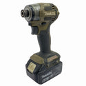 ☆中古品☆makita マキタ 18V 充電式インパクトドライバー TD173D オリーブ バッテリー1個(18V 6.0Ah) 充電器付 締付け130054 - 2