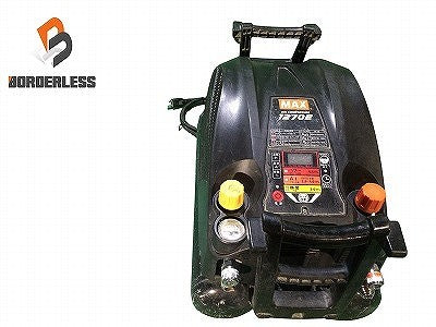 ☆中古品☆MAX マックス 常圧/高圧 エアコンプレッサー AK-HL1270E 黒/ブラック 100V 11L エアーツール 115966115966
