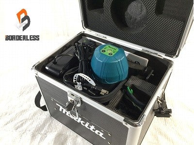 ☆極美品☆ makita マキタ 10.8V 充電式屋内・屋外兼用墨出し器 SK10GD 本体+受光機(LDG-5)+バッテリー1個+パーツ+充電器+ケース