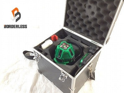 .☆中古品☆MAX マックス グリーンレーザ墨出器 LA-S801DG 受光器(LA-D5GNV) ケース付 グリーンレーザー墨出し器