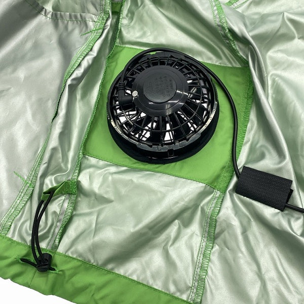 ☆美品セット☆セフト 7.2V 空調服用バッテリー BTSP1 ファンユニット＋ベスト(ミドリ安全 WEV86)付 株式会社空調服 空調作業服112057 - 9