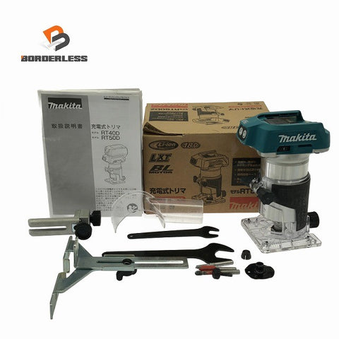 ☆中古品☆makita マキタ 18V 充電式トリマ RT50DZ コードレス トリマー/ルーター ダイヤル変速 木材加工 電動工具136604