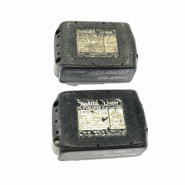 ☆中古品☆makita マキタ 純正リチウムイオンバッテリー BL1860B×2 充電器 DC18RF付き 電動工具 蓄電池 充電地129459 - 10