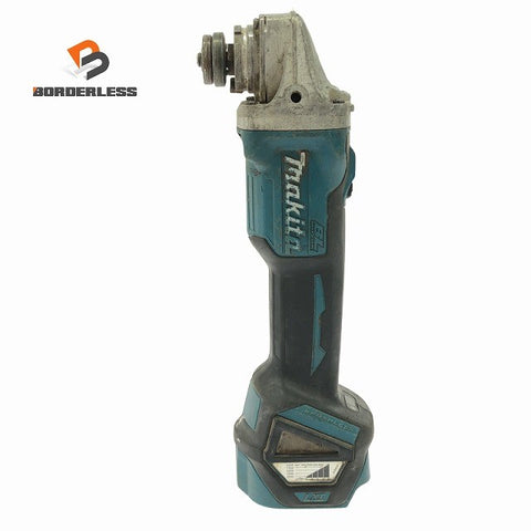 ☆中古品☆makita マキタ 18V 100mm 充電式ディスクグラインダ GA412D 本体のみ 研磨機 研削 切削 コードレス133739
