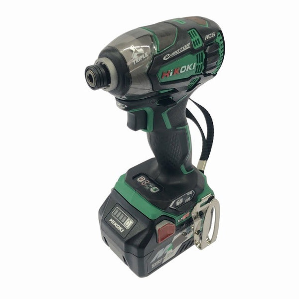 ☆美品☆HiKOKI ハイコーキ 18V コードレスインパクトドライバ WH18DDL2 2LXPK ( L ) バッテリー2個(BSL36A18) 充電器 ケース付116893 - 4