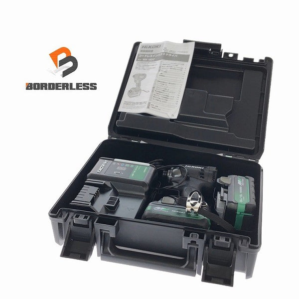 ☆未使用☆HiKOKI ハイコーキ 18V コードレスインパクトドライバー WH18DC(2XPBZ) 黒/ストロングブラック フルセット 充電式131157 - 1