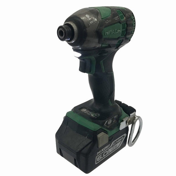 ☆中古品☆HITACHI 日立工機 18V コードレスインパクトドライバ WH18DDL2 バッテリー1個(18V 6.0Ah) 充電器付120003 - 2