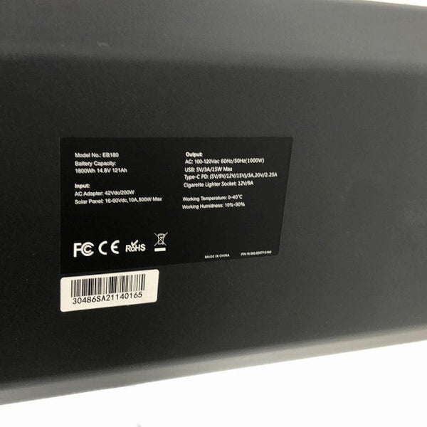 ☆未使用品☆HANT ポータブル電源 HAPP-EB180 容量 1800Wh/486000mAh(3.7V)134449 - 9