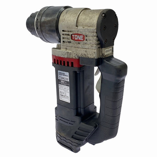 ☆中古品☆TONE トネ 36V コードレスシャーレンチ CSM220 マルチボルトバッテリー2個(BSL36B18)充電器 ケース付 充電式シャーレンチ128327 - 7