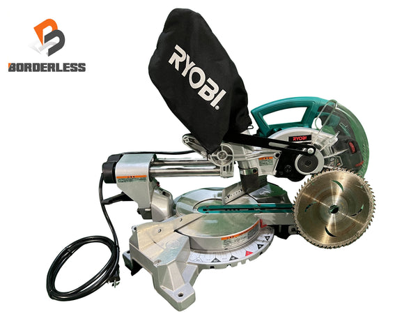 ☆比較的綺麗☆RYOBI リョービ 100V 卓上スライド丸ノコ TSS-192 替刃1枚付き 集じん袋付き  切断機131402 - 1