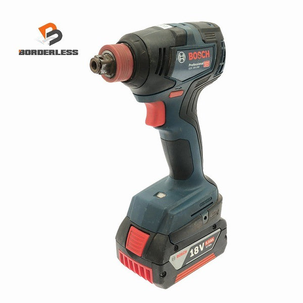 ☆中古品☆BOSCH ボッシュ 18V コードレスインパクトドライバー/レンチ GDX18V-200 バッテリ1個(18V5.0Ah)付 充電式132546 - 1