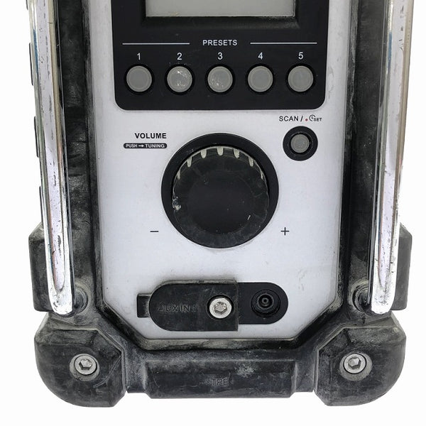 ☆中古品☆ makita マキタ 充電式ラジオ MR107 本体のみ 白/ホワイト 屋外作業 屋内作業 音楽 BGM 防災 電動工具 ※コメント必読 - 6