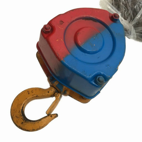 ☆中古品2個セット☆KITO キトー チェーンブロック CB010 M3形 荷重1.0ton/1ton 揚程2.5m 手動式 チェンブロック 吊り具 荷揚げ135818 - 0