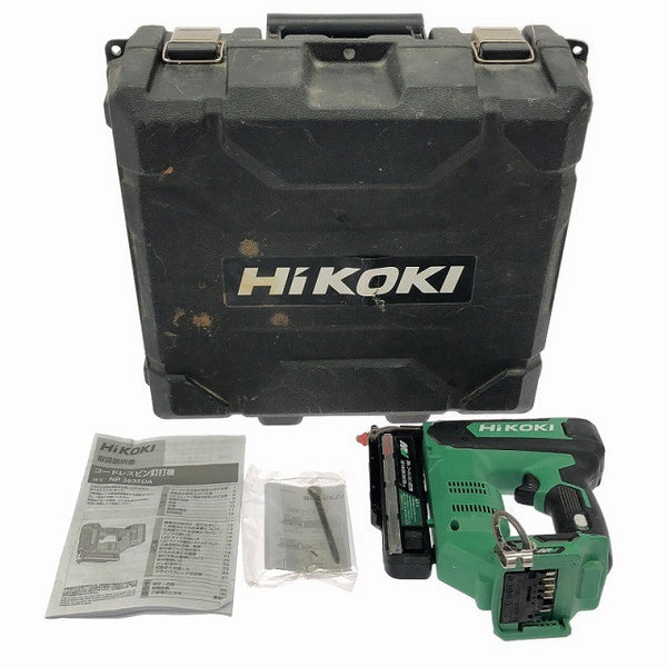 ☆美品☆ HIKOKI ハイコーキ 35mm コードレスピン釘打機 NP3635DA 本体+ケース付 ピンネイラ ピンタッカ 電動工具135003 - 3