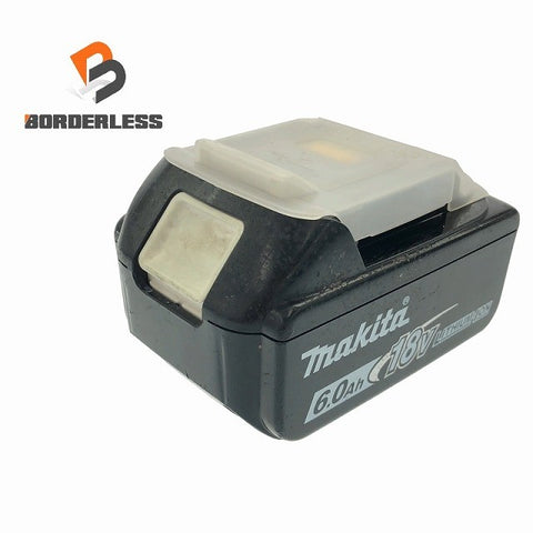 ☆比較的綺麗です☆makita マキタ 18V 6.0Ah 純正 リチウムイオンバッテリー BL1860B 残量表示付 リチウムイオン電池 蓄電池 115981115981