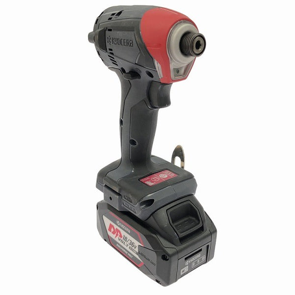 ☆極美品☆ KYOCERA 京セラ 18V/36V 充電式インパクトドライバー DID183 本体+バッテリー1個(5.0Ah)+ビット133479 - 3