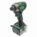 ☆比較的綺麗☆ HITACHI 日立工機 14.4V コードレスインパクトドライバ WH14DDL2 2LYPK(L) アグレッシブグリーン137959 - 4