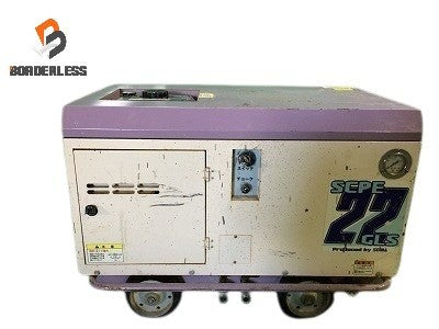 ☆近畿圏のみ送料無料☆SEIWA セイワ 精和産業 セル付き防音型エンジンコンプレッサー SCPE-22GLS ガソリンエンジン - 1